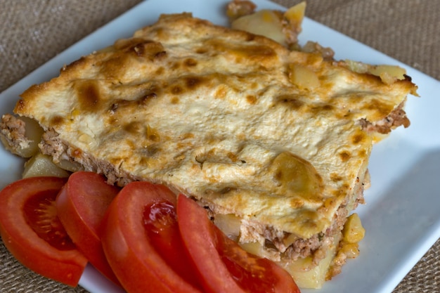 Photo moussaka a traditional balkan specialty