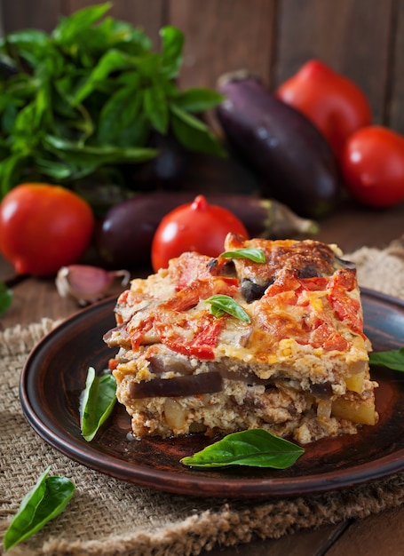 Moussaka - a traditional Greek dish