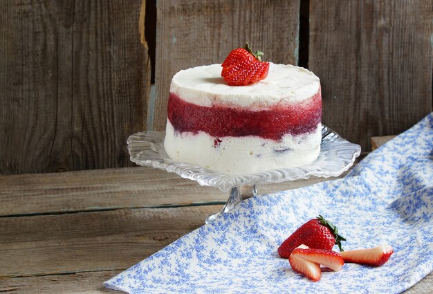 Mousse cake strawberry