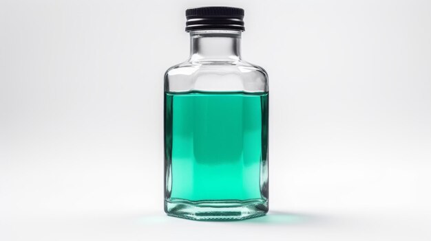 Mouthwash geïsoleerd op witte achtergrond