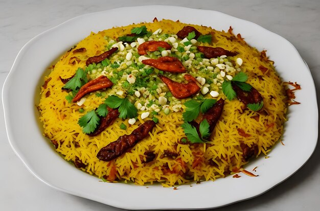 Mouthwatering biryani mosaic