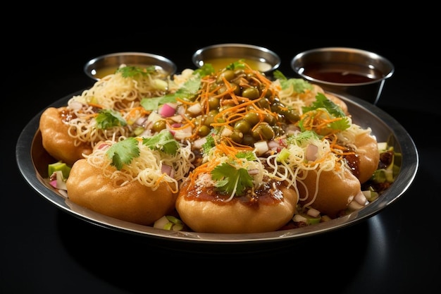 Mouthwatering Chatpata Pani Puri Indian Tasty Pani Puri or golgappa picture photography