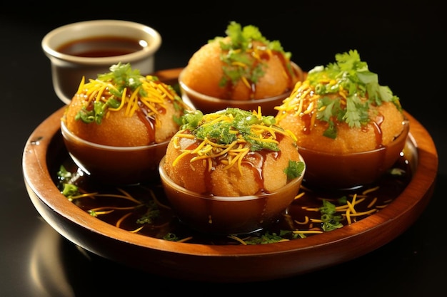 Mouthwatering Pani Puri Delicacy Indian Tasty Pani Puri or golgappa picture photography