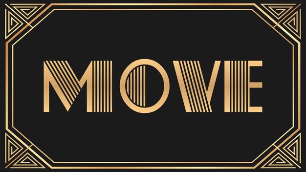 Photo move jazz gold text