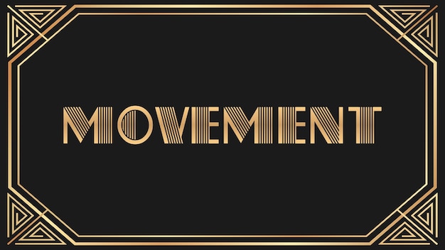 Movement Jazz Gold Text