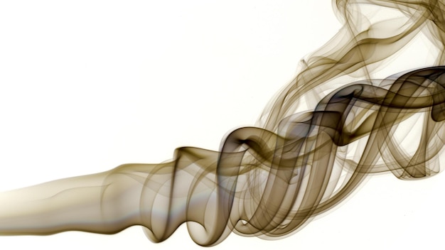 Movement of smoke Abstract blue smoke on white background blue backgroundblue ink background