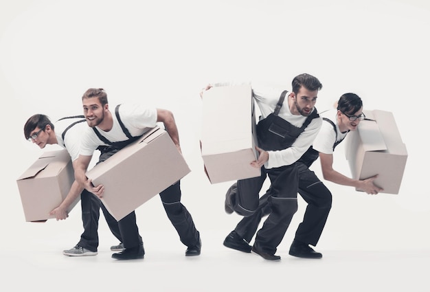 Movers in a hurry to do their job