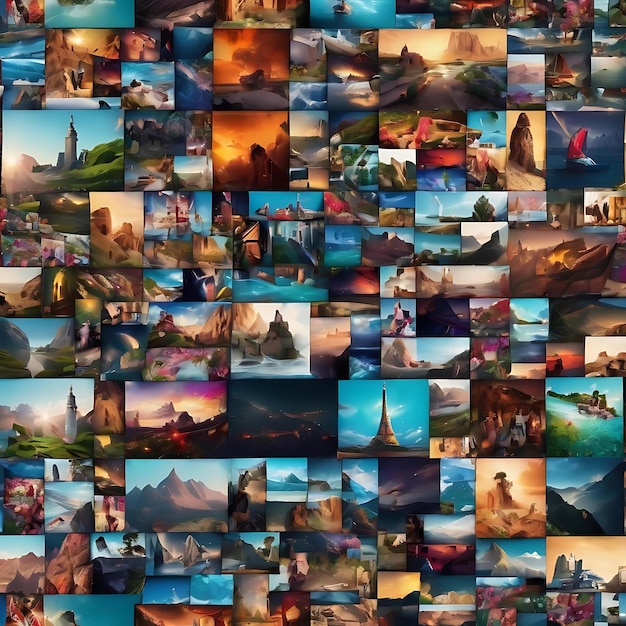 Movie background collage