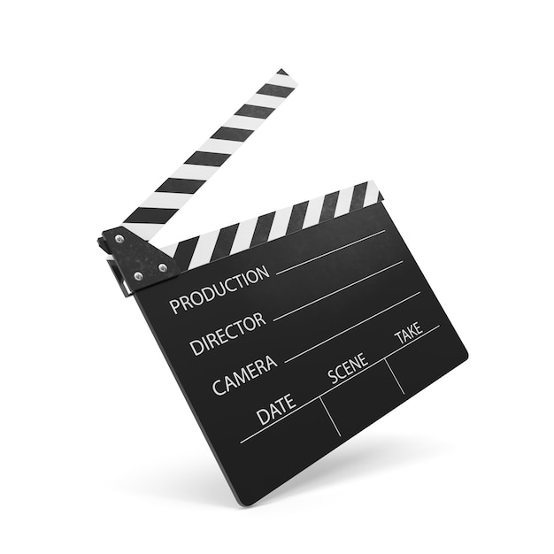 movie clapper isolated
