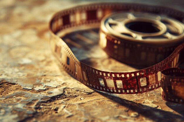 A movie film strip