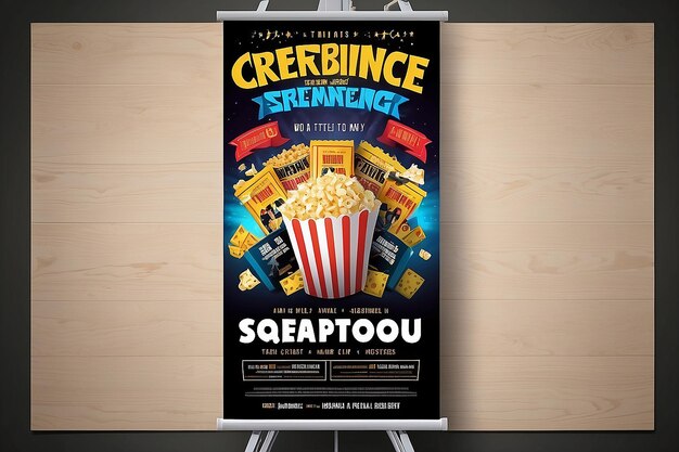 Photo movie magic film screening poster banner