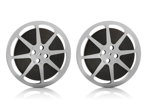 Movie Reel on White Background