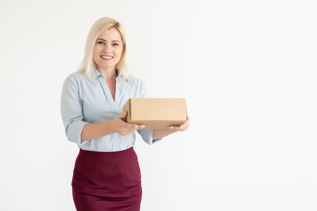 Moving House, Moving Office, Box. woman with box