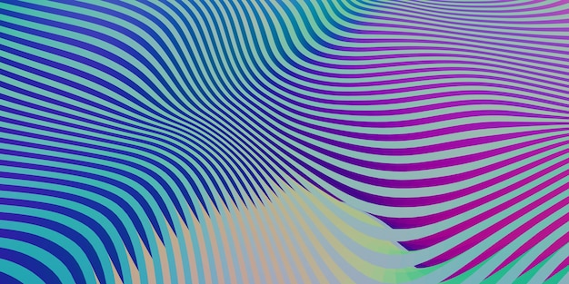 Moving light wave curve abstract graphics background 3d illustration