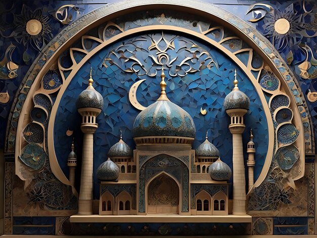 Photo mozaic mosque
