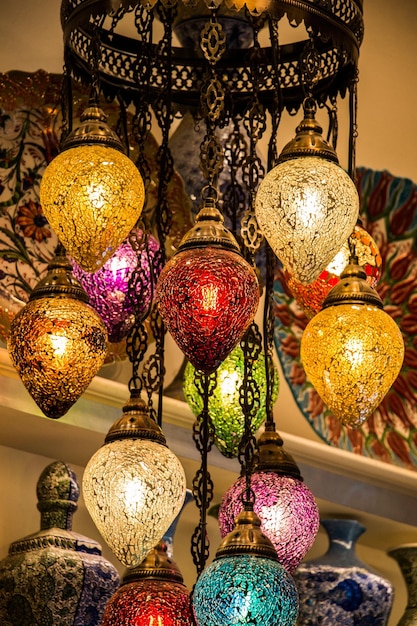 Mozaïek Ottomaanse lampen van Grand Bazaar