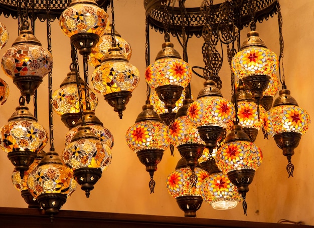 Mozaïek Ottomaanse lampen van Grand Bazaar