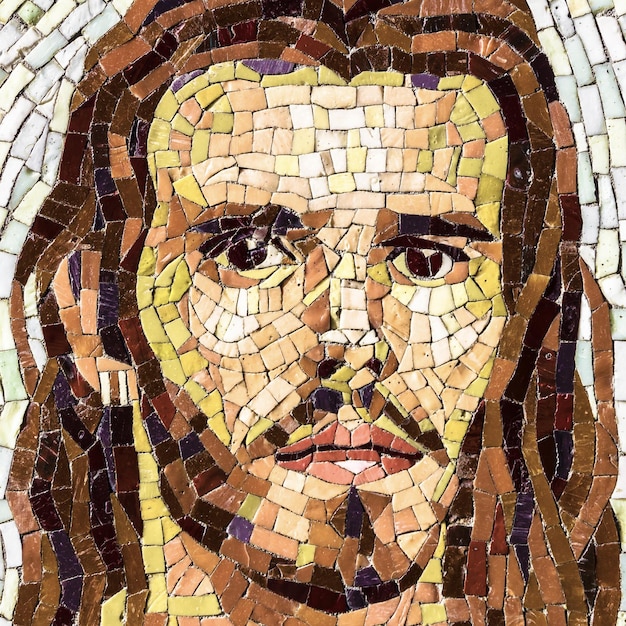Mozaïekportret van Jezus Christus