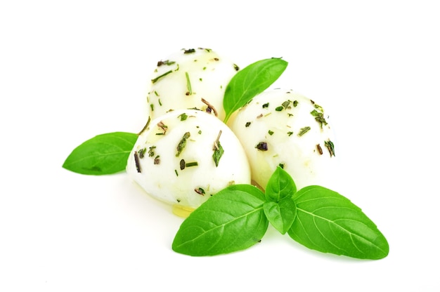 Mozarella with basil