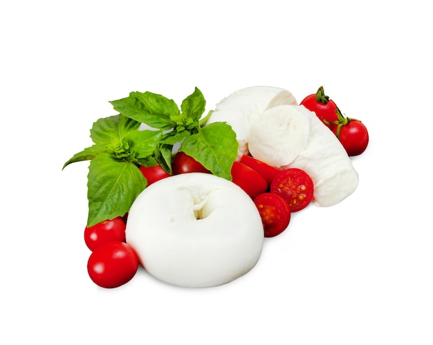 Mozzarella di Bufala donuts, typical dairy product of the Campania region of southern Italy.