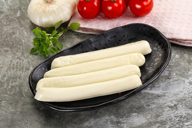 Mozzarella kaas stok stapel snack