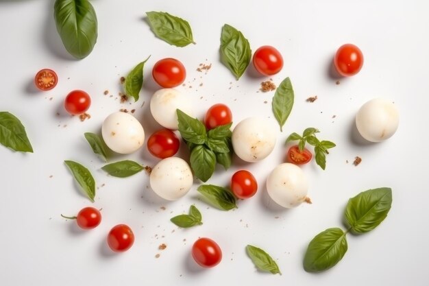 Mozzarella kaas tomaten maaltijd Genereer Ai