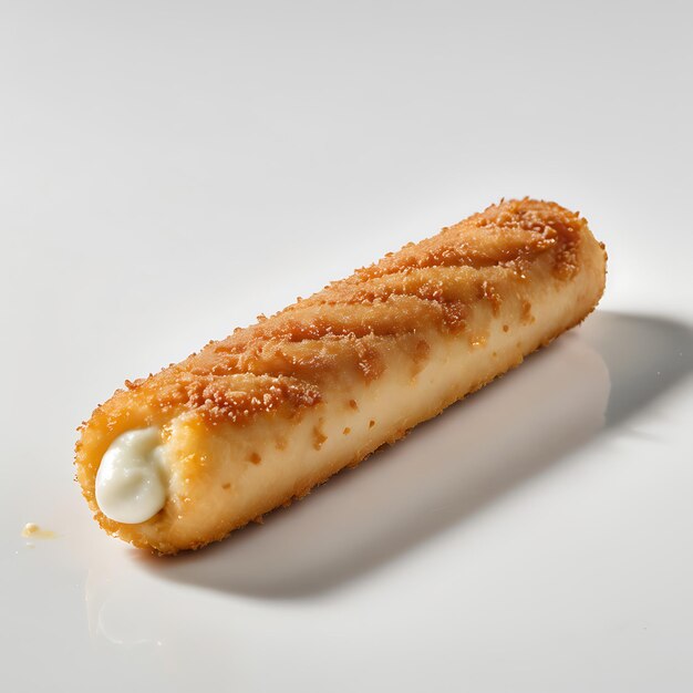 Foto mozzarella stick su sfondo bianco