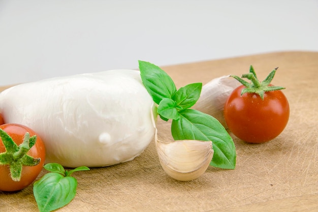 Mozzarella tomato and basil