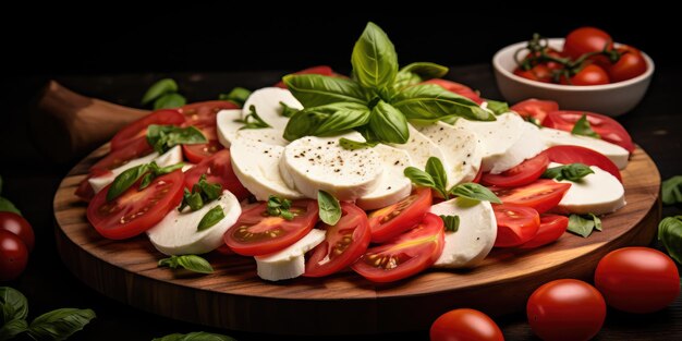 Mozzarella and tomato salad Fresh italian caprese salad