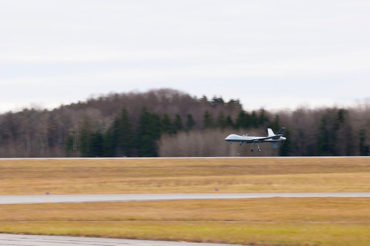 Photo mq9 리퍼 포식자 uav 미군의 드론 최첨단 군용 드론