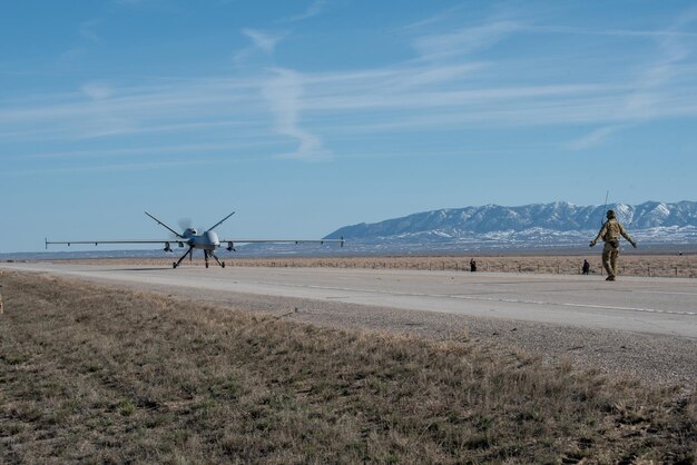 MQ9 Reaper predator UAV Drone van het Amerikaanse leger Meest geavanceerde militaire drone