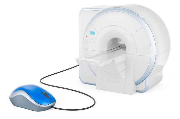 MRI met computermuis 3D-rendering