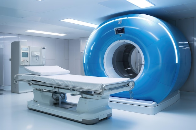 MRI room without patient