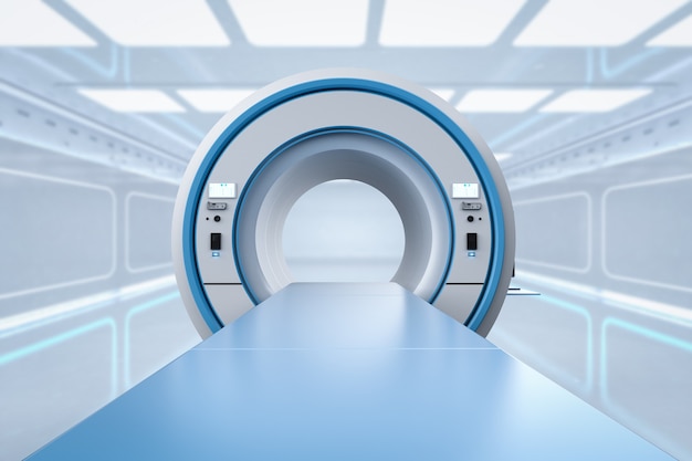 MRI 스캔 기계 또는 자기 공명 영상 스캔 장치