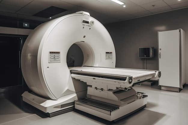 mri scan machine or magnetic resonance imaging scan device