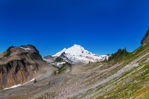 Mt baker recreatiegebied in het zomerseizoen