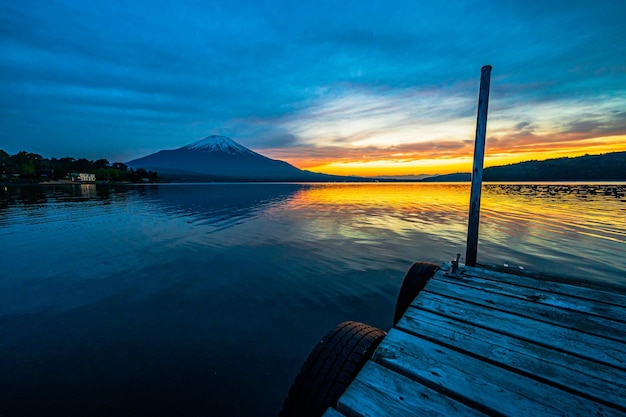 Mt Fuji en Lake Yamanaka