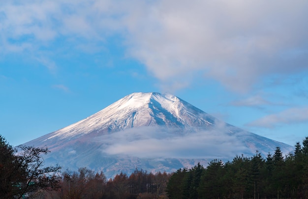 Photo mt fuji mountain with the cloudy