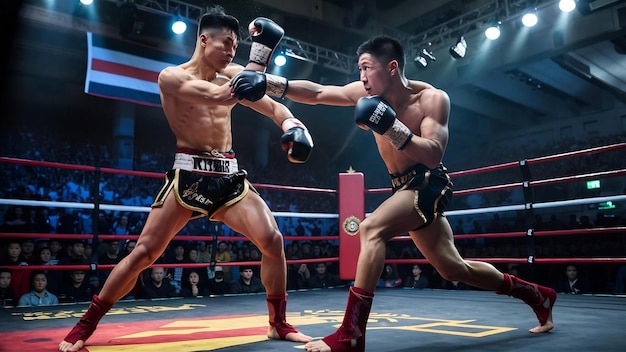 Muay thai thai boxing fighters