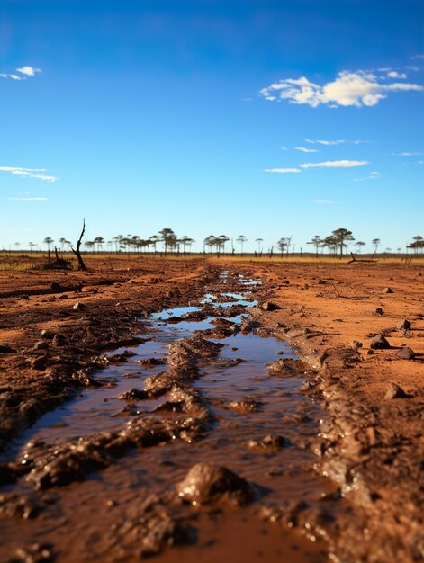 Mud in near the river UHD wallpaper