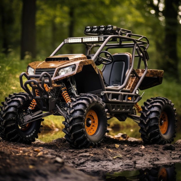 Muddy Trail Blazer A trailblazing offroad vehicle designed for muddy offroad adventures