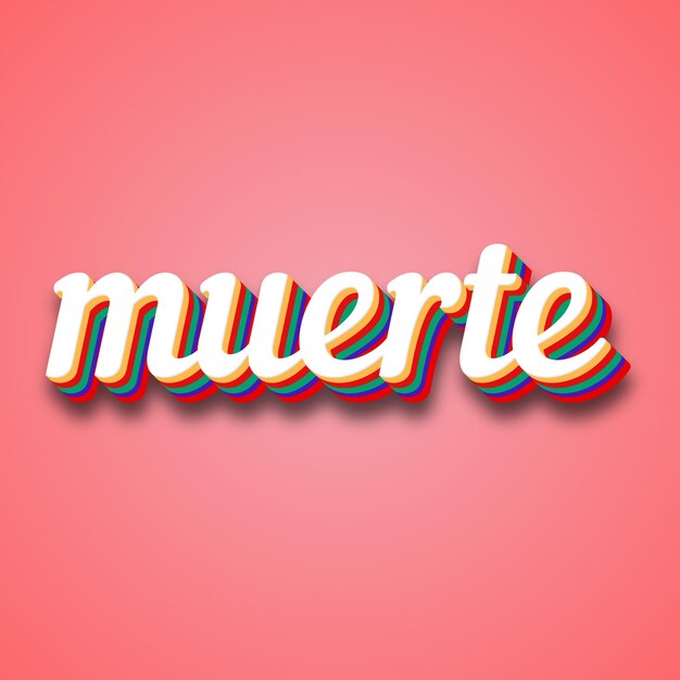 Photo muerte text effect photo image cool