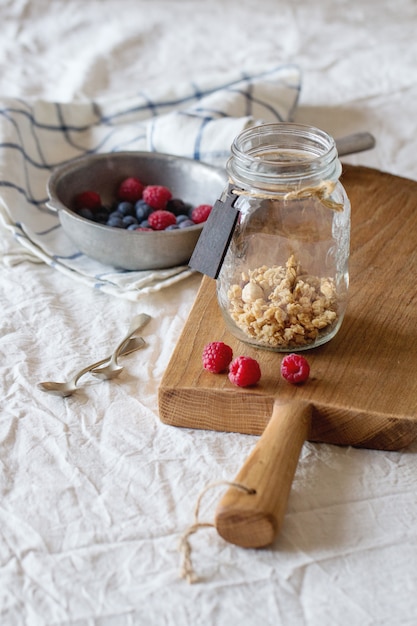 Muesli met bessen