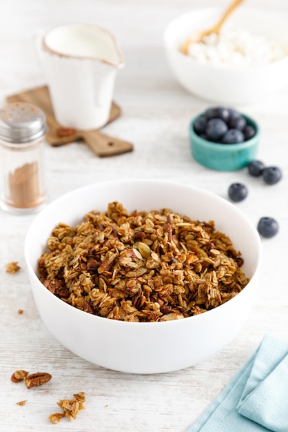 Foto muesli met noten en zaden