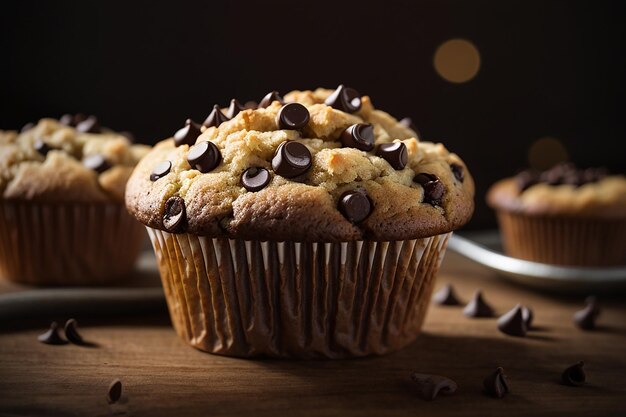 Muffin met chocoladestukjes