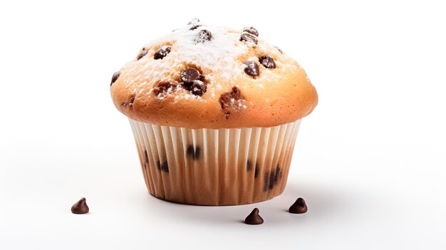 a muffin with a blueberry topping and a muffin in the background