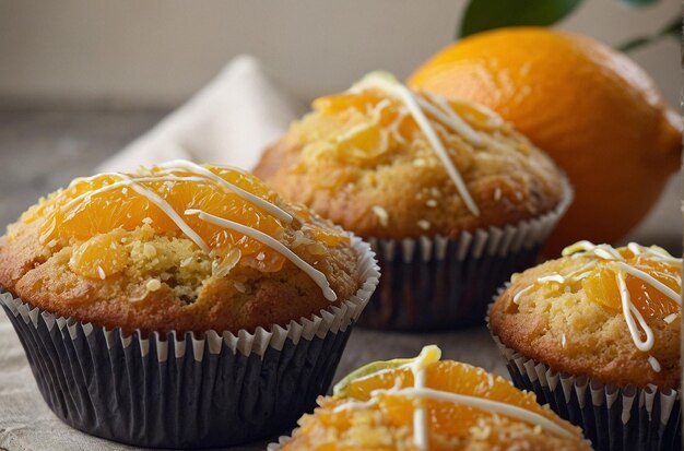 Muffins met citrusvruchten