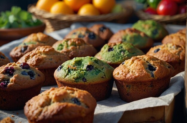 Muffins van de boerenmarkt