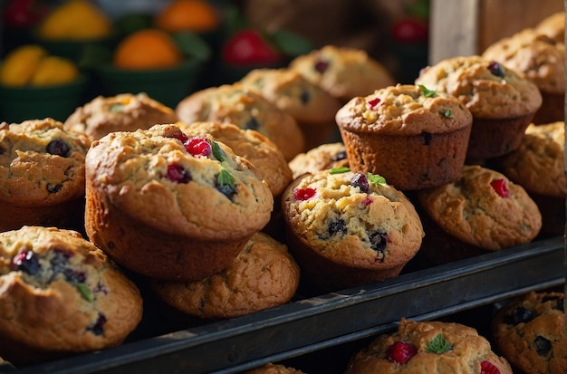 Muffins van de boerenmarkt