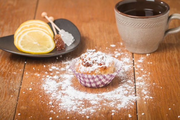 Muffin con farina d'avena e noci